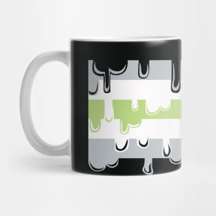 Dripping Agender Pride Mug